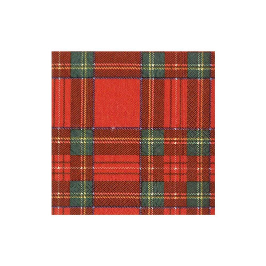 Cocktail Napkins - Royal Plaid