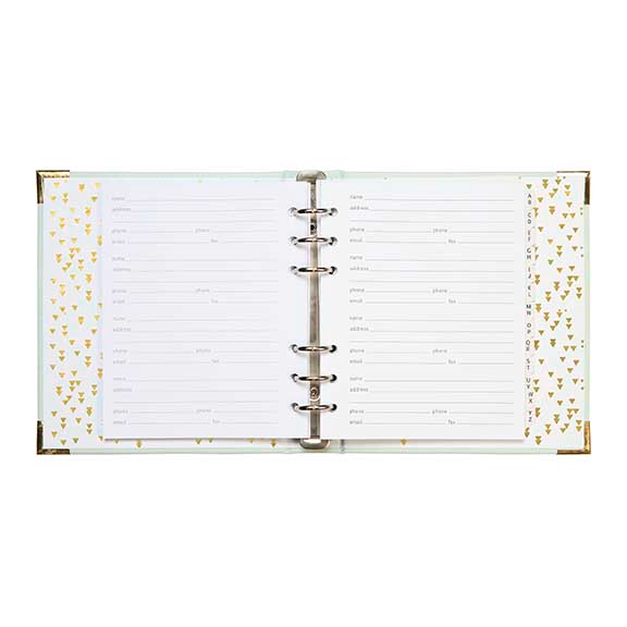 Gilded Mint Address Book