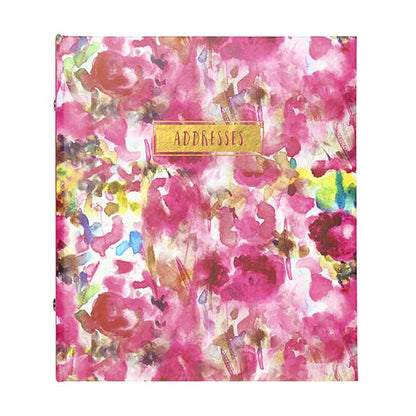 Refillable Address Book - Painterly Floral