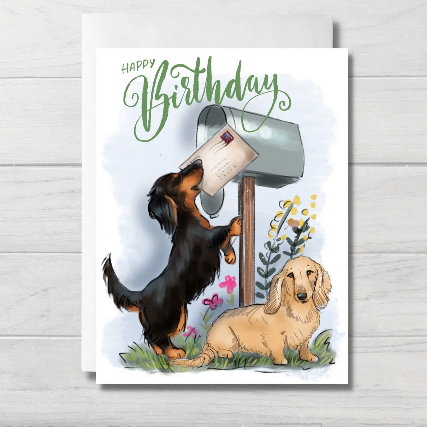 Dog Birthday Card | Dachshund Mail