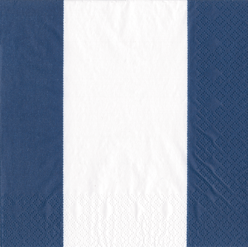 Bandol Stripe Navy Napkin Luncheon