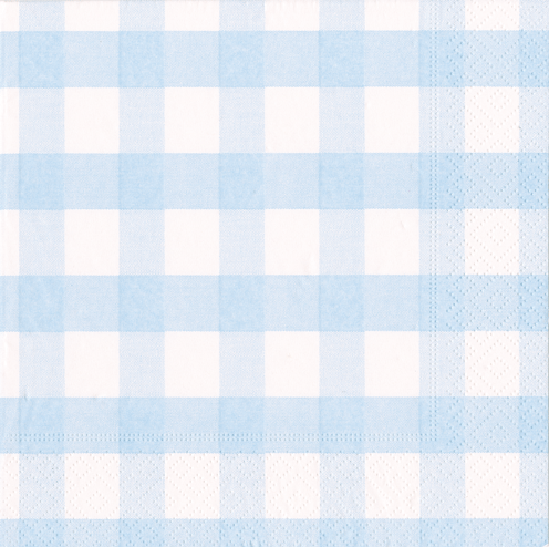 Gingham Light Blue Napkin Luncheon