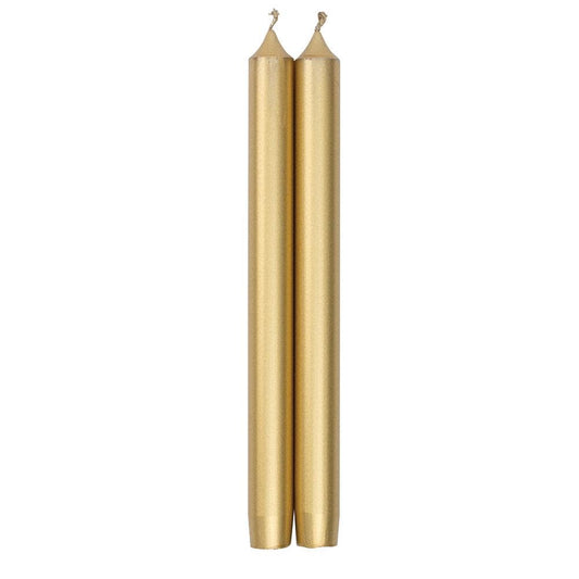 Straight Taper 12" Candles - Gold