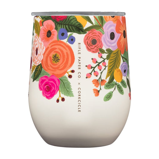 Stemless - 12oz Rifle Paper - Garden Party Cream