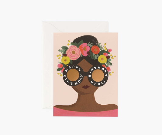 Card - Flower Crown Birthday Girl