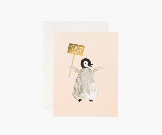 Card - Welcome Penguin
