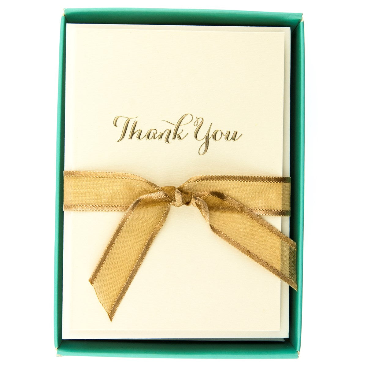 La Petite Pressed Boxed Cards, 10 ct - Thank You Script