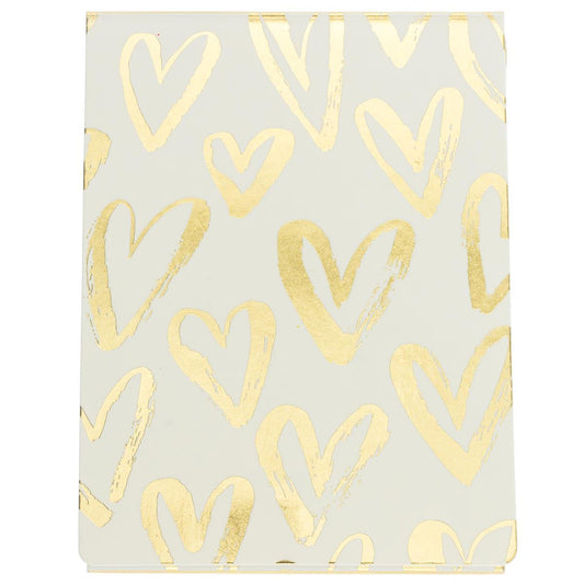 Brushed Hearts Pocket Note