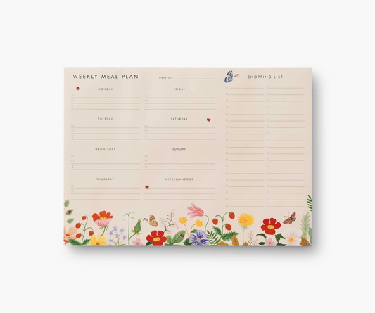 Meal Planner Notepad - Strawberry Fields