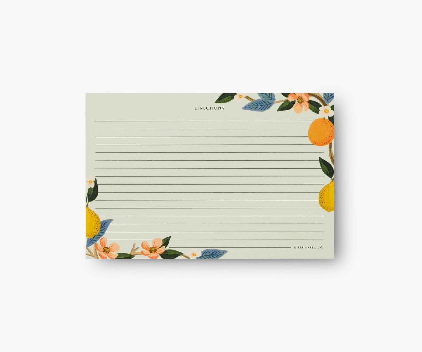 Recipe Cards Pack of 12 - Citrus Grove