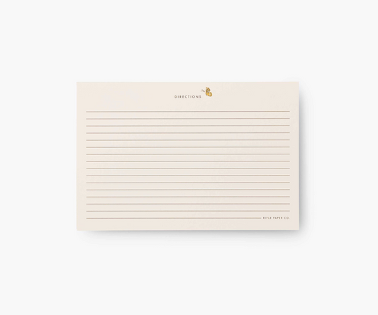 Recipe Cards Pack of 12 - Mayfair
