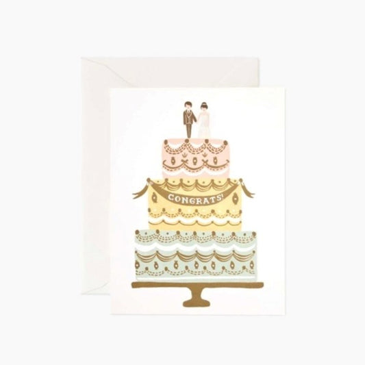 Congrats Wedding Cake Card