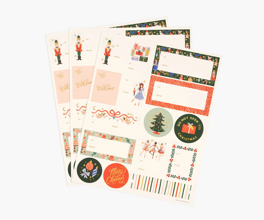 Stickers & Labels Pack of 3 - Nutcracker