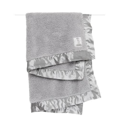 Chenille Baby Blanket - Silver