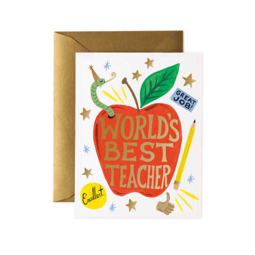 Card - World's Best Teacher