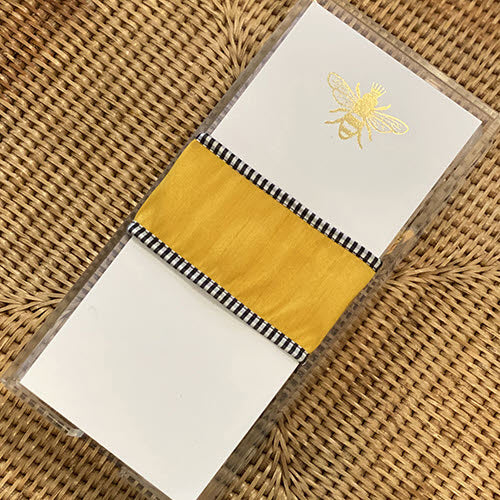 Buck Notepad - Gold Foil Bee