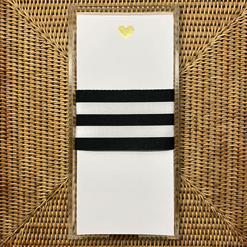 Notepad - Gold Foil Heart Buck