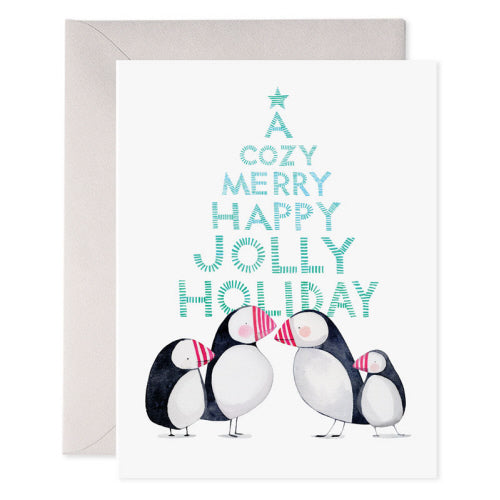 Jolly Puffins Card