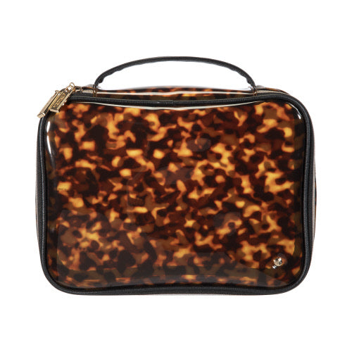 MIAMI CLEARLY TORTOISE CLAIRE JUMBO MAKEUP CASE