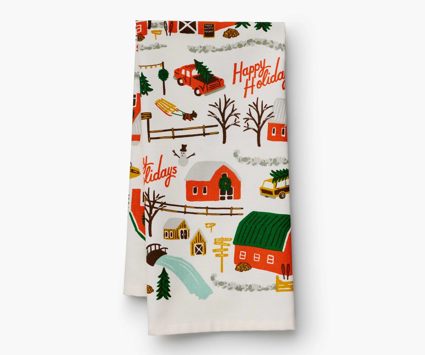 Tea Towel - Christmas Tree Farm