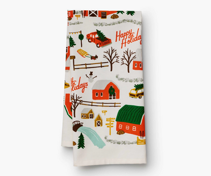 Tea Towel - Christmas Tree Farm