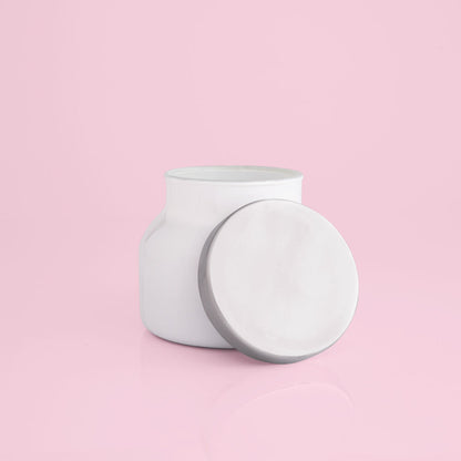 8 oz - White Petite Jar - Volcano