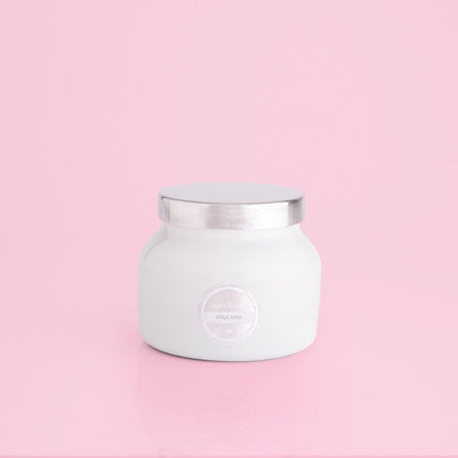 8 oz - White Petite Jar - Volcano