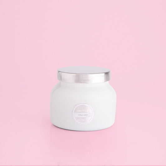 8 oz - White Petite Jar - Volcano